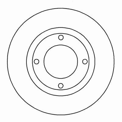 A.B.S. Bremseskive 16133 fuld 212mm 9mm for SUBARU