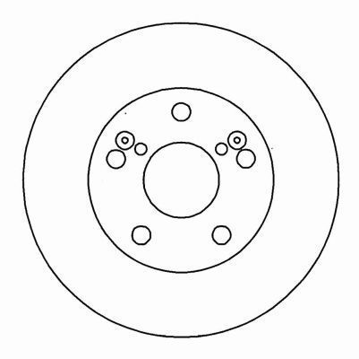 A.B.S. Bremseskive 16158 ventileret 275mm 28mm for LEXUS