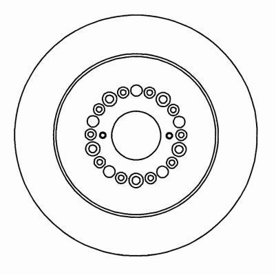 A.B.S. Bremseskive 16159 ventileret 291mm 16mm for LEXUS