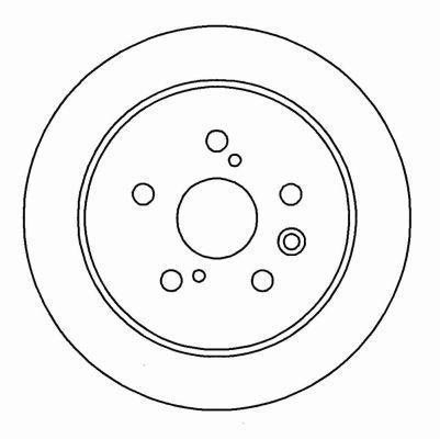 A.B.S. Bremseskive 16178 fuld 268mm 10mm for TOYOTA