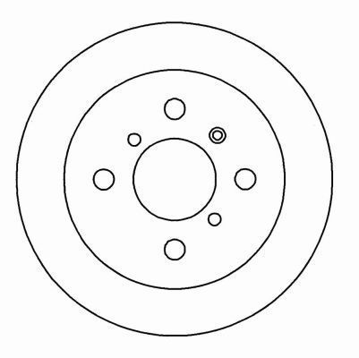 A.B.S. Bremseskive 16199 fuld 236mm 10mm for DAIHATSU