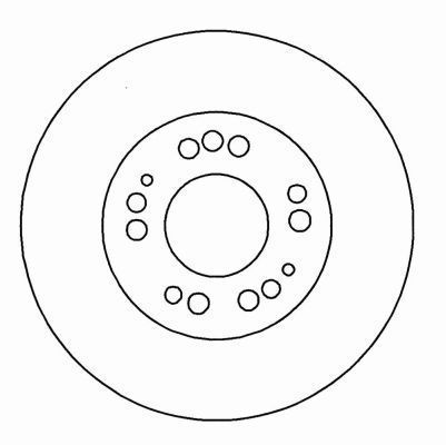 A.B.S. Bremseskive 16208 ventileret 276mm 24mm for DODGE MITSUBISHI