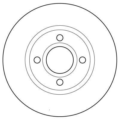 A.B.S. Bremseskive 16228 ventileret 278mm 24mm for FORD