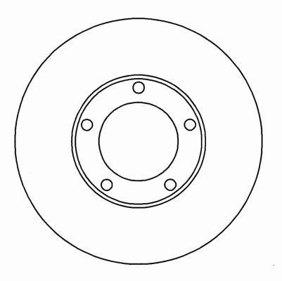 A.B.S. Bremseskive 16235 ventileret 255mm 25mm for TOYOTA