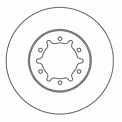 A.B.S. Bremseskive 16495 ventileret 262mm 26mm for NISSAN