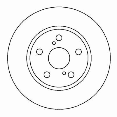 A.B.S. Bremseskive 16546 ventileret 302mm 22mm for TOYOTA