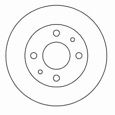 A.B.S. Bremseskive 16595 ventileret 232mm 18mm for NISSAN