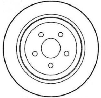 A.B.S. Bremseskive 16715 ventileret 286mm 22mm for PLYMOUTH FIAT / LANCIA