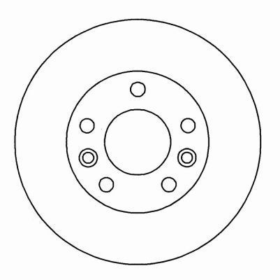 A.B.S. Bremseskive 16872 fuld 255mm 10mm for RENAULT