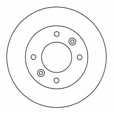 A.B.S. Bremseskive 16936 ventileret 258mm 24mm for KIA