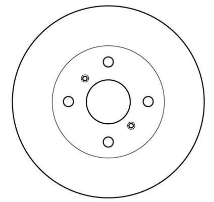 A.B.S. Bremseskive 17019 ventileret 258mm 22mm for TOYOTA