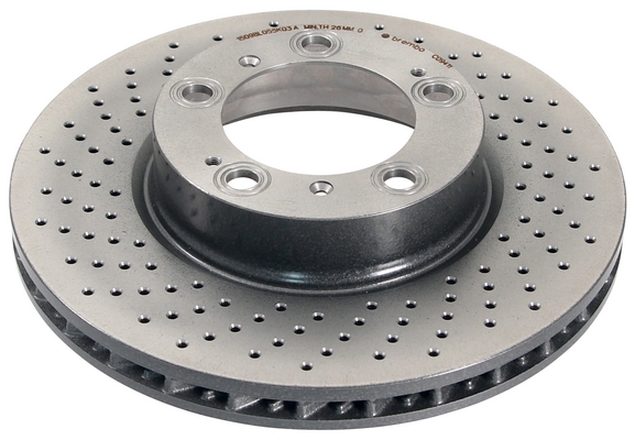 A.B.S. Bremseskive 17072 perforeret 318mm 28mm for PORSCHE