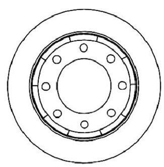 A.B.S. Bremseskive 17291 ventileret 330mm 29mm for HUMMER