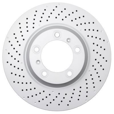 A.B.S. Bremseskive 18009 perforeret 350mm 34mm for PORSCHE