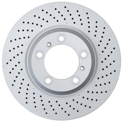 A.B.S. Bremseskive 18137 perforeret 350mm 34mm for PORSCHE