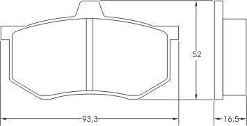A.B.S. Bremseklodser 36166 for SEAT