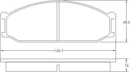 A.B.S. Bremseklodser 36454 for MITSUBISHI