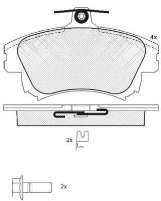 A.B.S. Bremseklodser 37521 for MITSUBISHI SMART