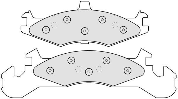 A.B.S. Bremseklodser 38221 for DODGE FIAT / LANCIA