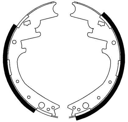 A.B.S. Bremsebakkesæt 40446 for DODGE CHRYSLER PLYMOUTH FIAT / LANCIA