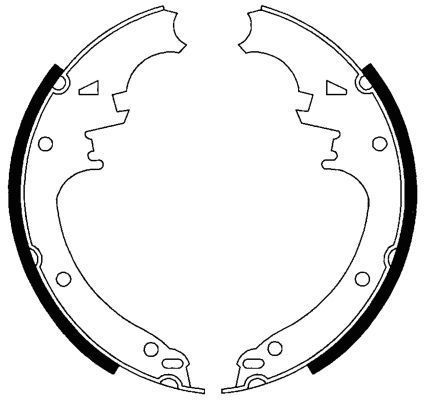 A.B.S. Bremsebakkesæt 40462 for JEEP RENAULT FIAT / LANCIA CADILLAC
