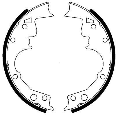 A.B.S. Bremsebakkesæt 40514 for BUICK JEEP CHEVROLET CADILLAC FIAT / LANCIA