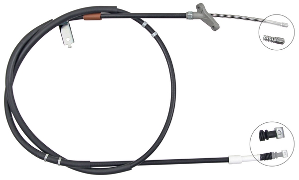 A.B.S. Håndbremsekabel k10924 for TOYOTA