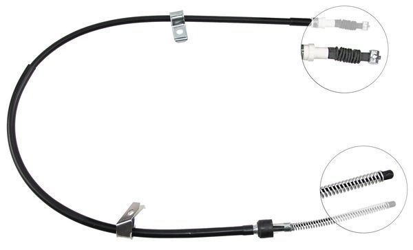 A.B.S. Håndbremsekabel k11487 for MITSUBISHI HYUNDAI
