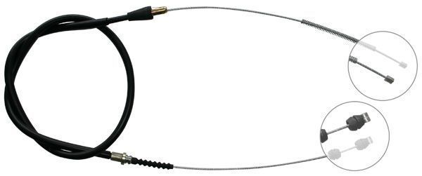 A.B.S. Håndbremsekabel k12078 for OPEL VAUXHALL