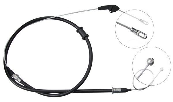 A.B.S. Håndbremsekabel k12128 for OPEL VAUXHALL