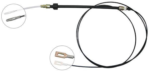 A.B.S. Håndbremsekabel k13201 for DODGE MERCEDES-BENZ VAG FIAT / LANCIA