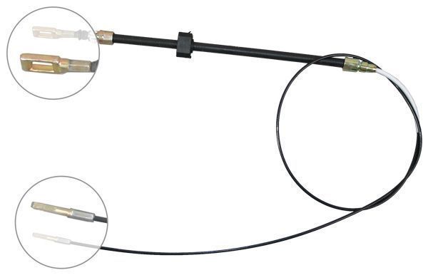 A.B.S. Håndbremsekabel k13211 for MERCEDES-BENZ VAG