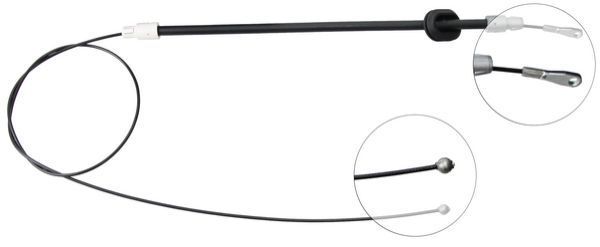 A.B.S. Håndbremsekabel k13291 for MERCEDES-BENZ VAG