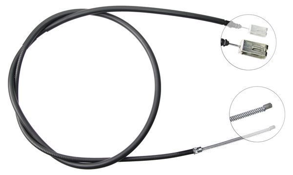 A.B.S. Håndbremsekabel k13318 for LANCIA PEUGEOT