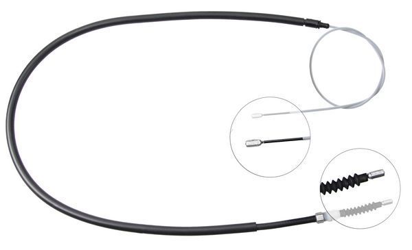 A.B.S. Håndbremsekabel k13496 for PEUGEOT