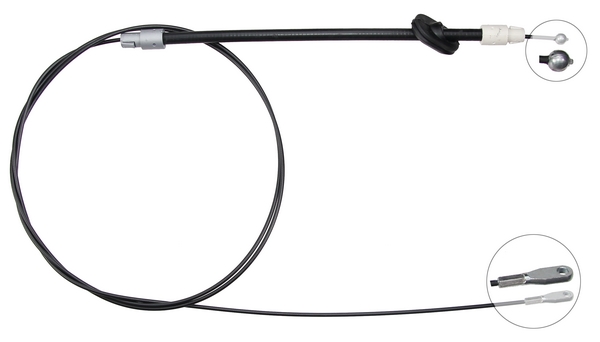 A.B.S. Håndbremsekabel k13881 for MERCEDES-BENZ