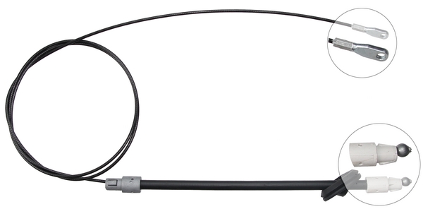 A.B.S. Håndbremsekabel k13963 for MERCEDES-BENZ VAG