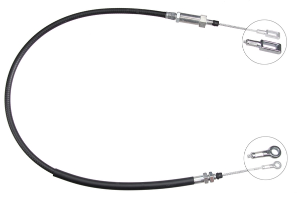 A.B.S. Håndbremsekabel k13969 for FIAT PEUGEOT