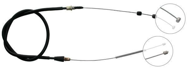 A.B.S. Håndbremsekabel k15367 for OPEL VAUXHALL