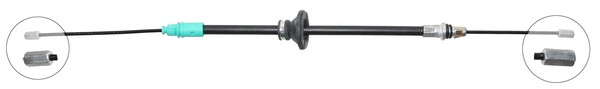 A.B.S. Håndbremsekabel k17231 for OPEL VAUXHALL NISSAN RENAULT