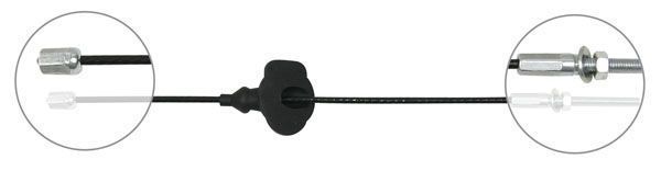 A.B.S. Håndbremsekabel k17431 for FORD