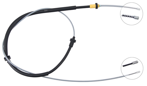 A.B.S. Håndbremsekabel k17587 for RENAULT SMART
