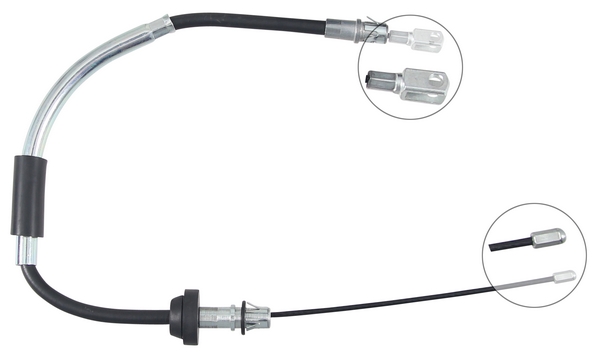 A.B.S. Håndbremsekabel k17627 for FORD