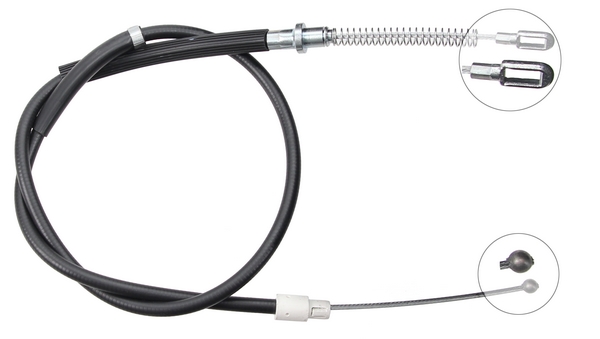 A.B.S. Håndbremsekabel k18919 for MERCEDES-BENZ VAG