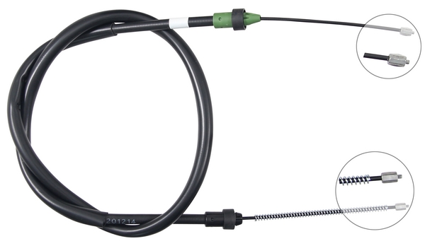 A.B.S. Håndbremsekabel k19824 for RENAULT
