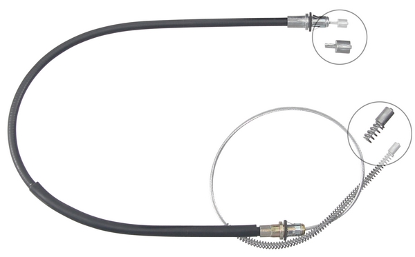A.B.S. Håndbremsekabel k19958 for CHRYSLER DODGE FIAT / LANCIA