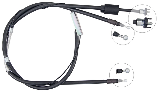 A.B.S. Håndbremsekabel k19966 for OPEL VAUXHALL