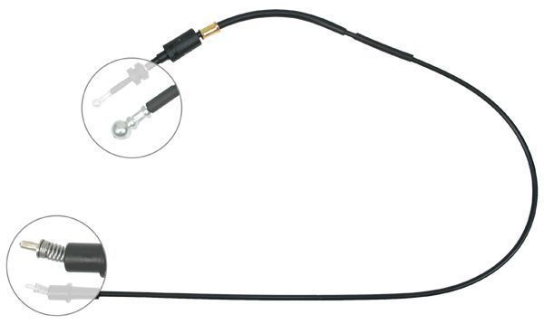 A.B.S. Gaskabel k36980 for OPEL