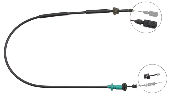 A.B.S. Gaskabel k37410 for VAG