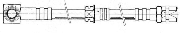 A.B.S. Bremseslange sl3493 for OPEL VAUXHALL